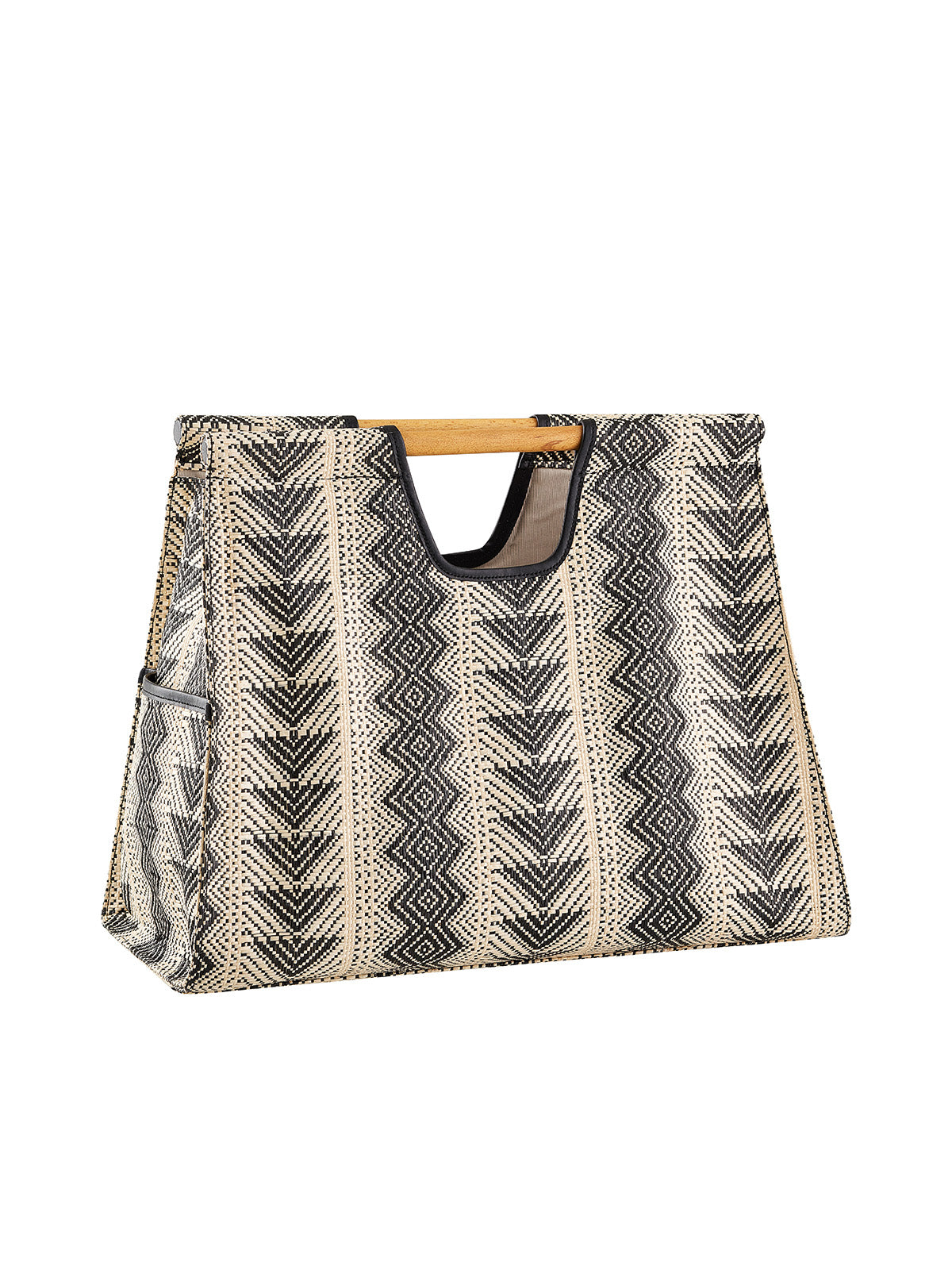 Frida Beach Bag Siyah Bej